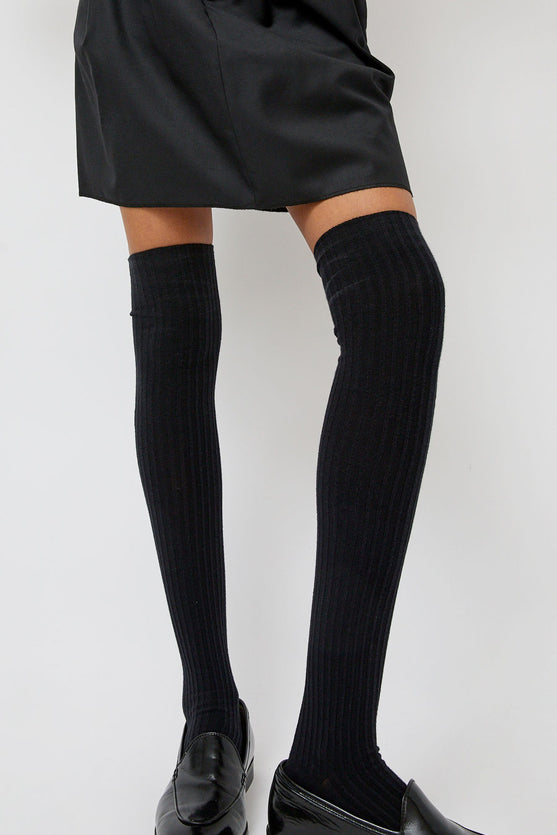 Baserange Overknee Socks in Black