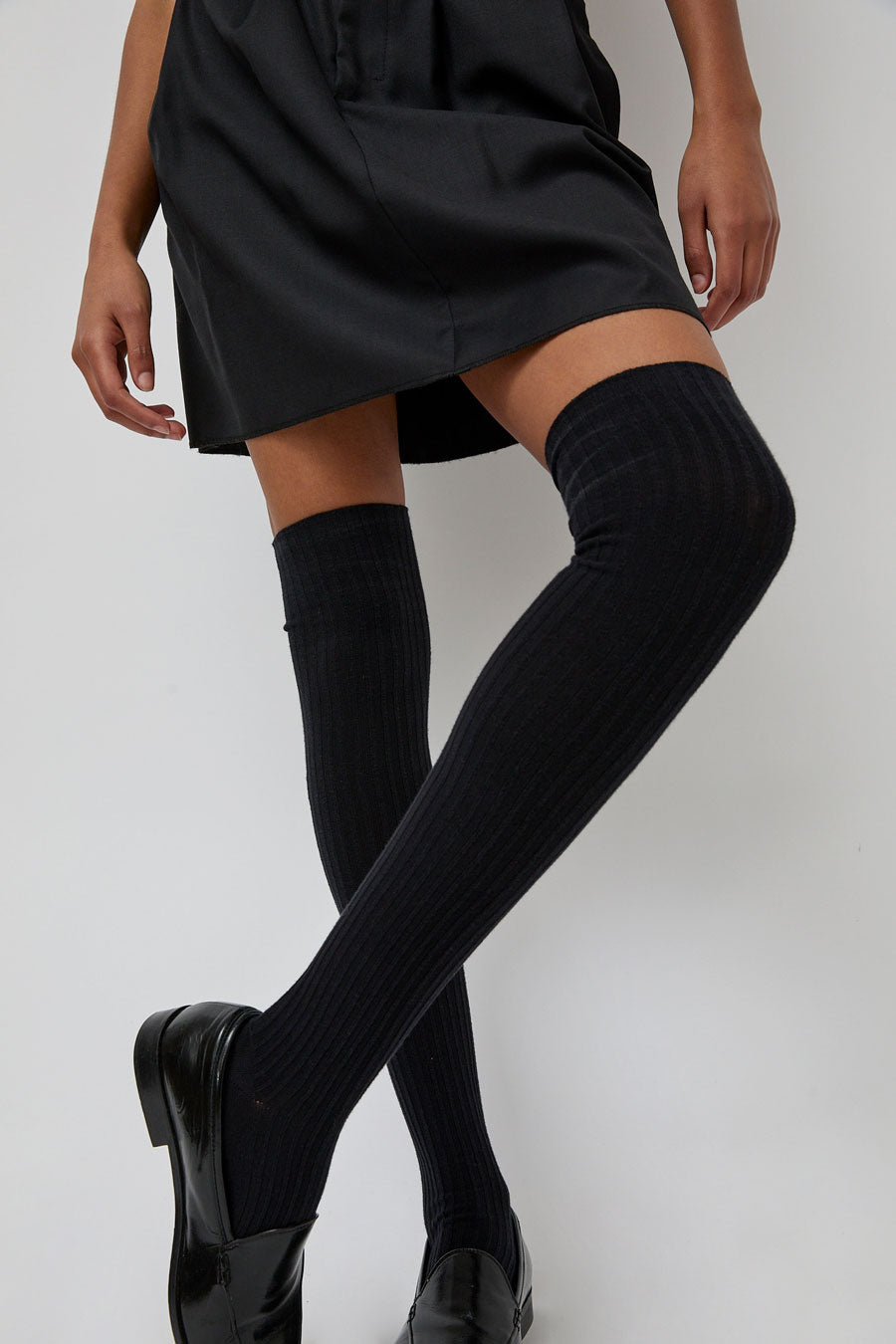 Baserange Overknee Socks in Black