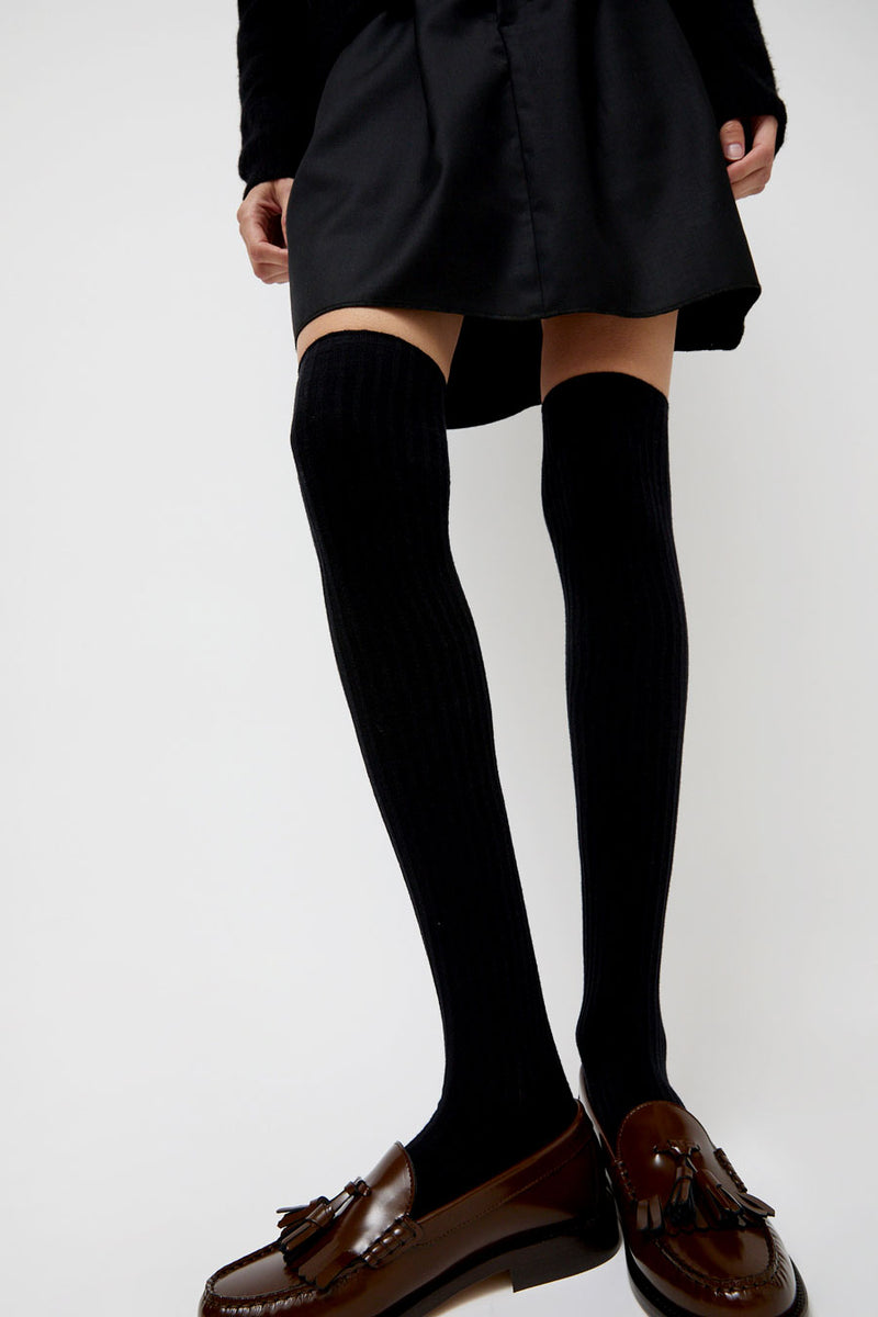 Baserange Overknee Socks in Black