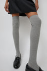 Baserange Overknee Socks in Grey Melange