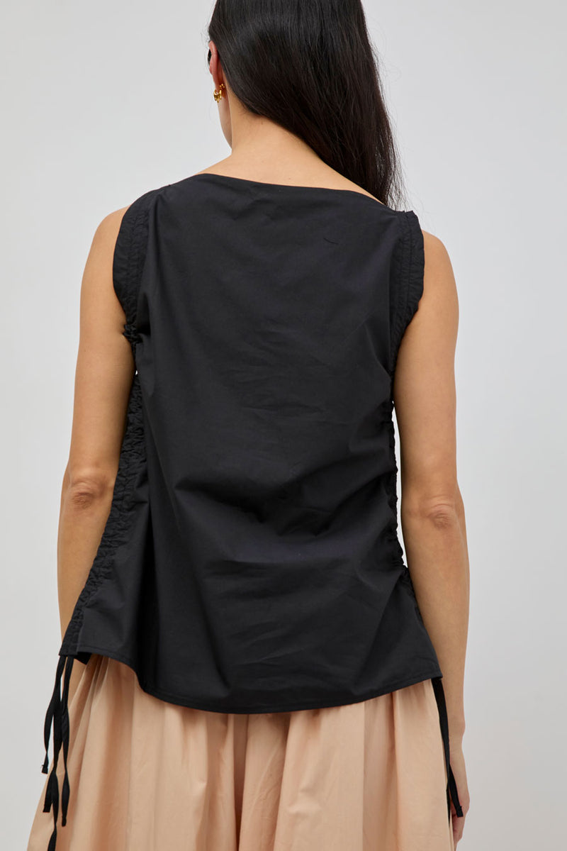 Baserange Pictorial Top in Black