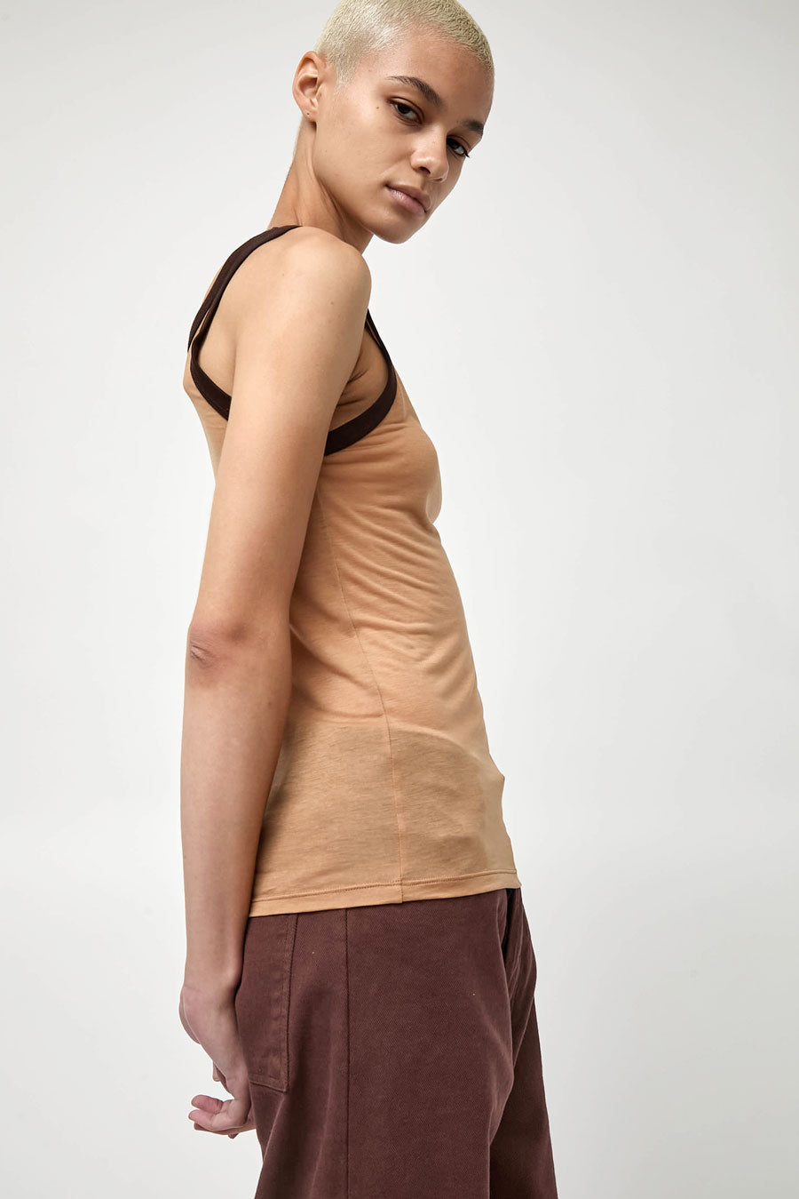 Baserange Racer Tank in Aural Tactile
