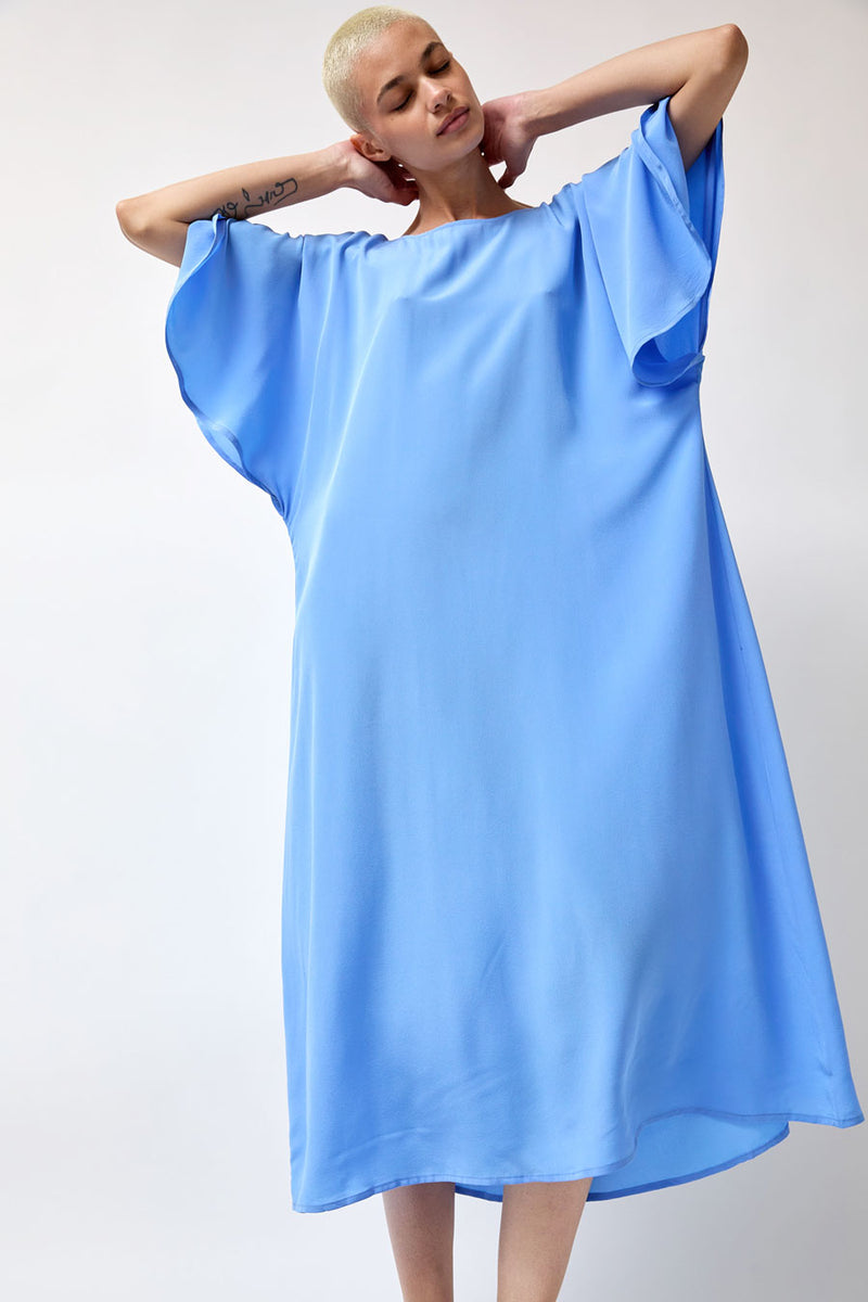 Baserange Rene Dress in Calder Blue