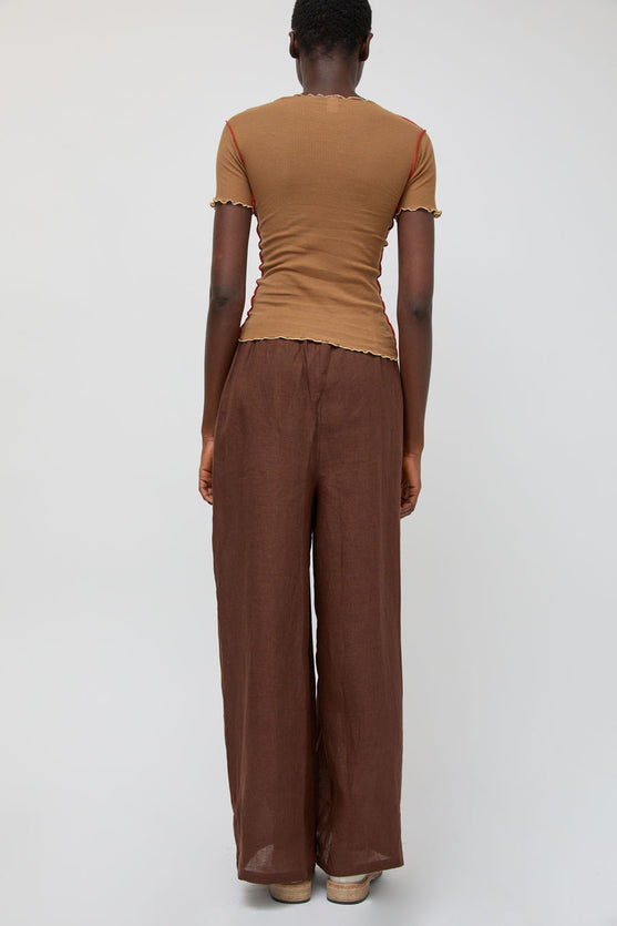 Baserange Sepia Pants in Bakke Brown