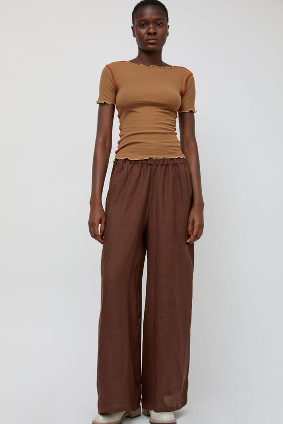 Baserange Sepia Pants in Bakke Brown