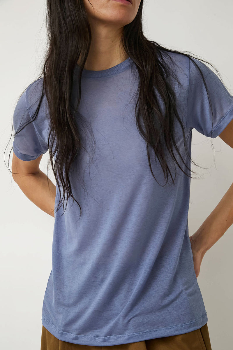 Baserange T-Shirt in Koel Blue