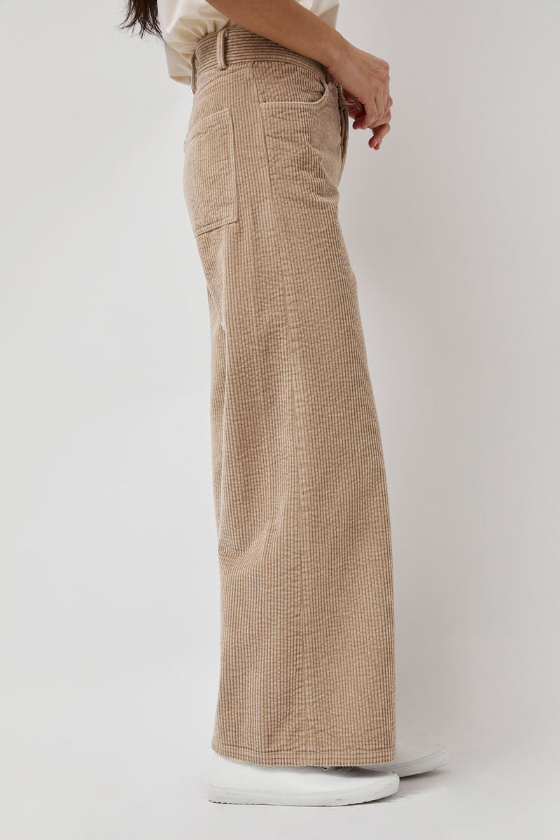 Baserange Tajo Wide Pants in Sand