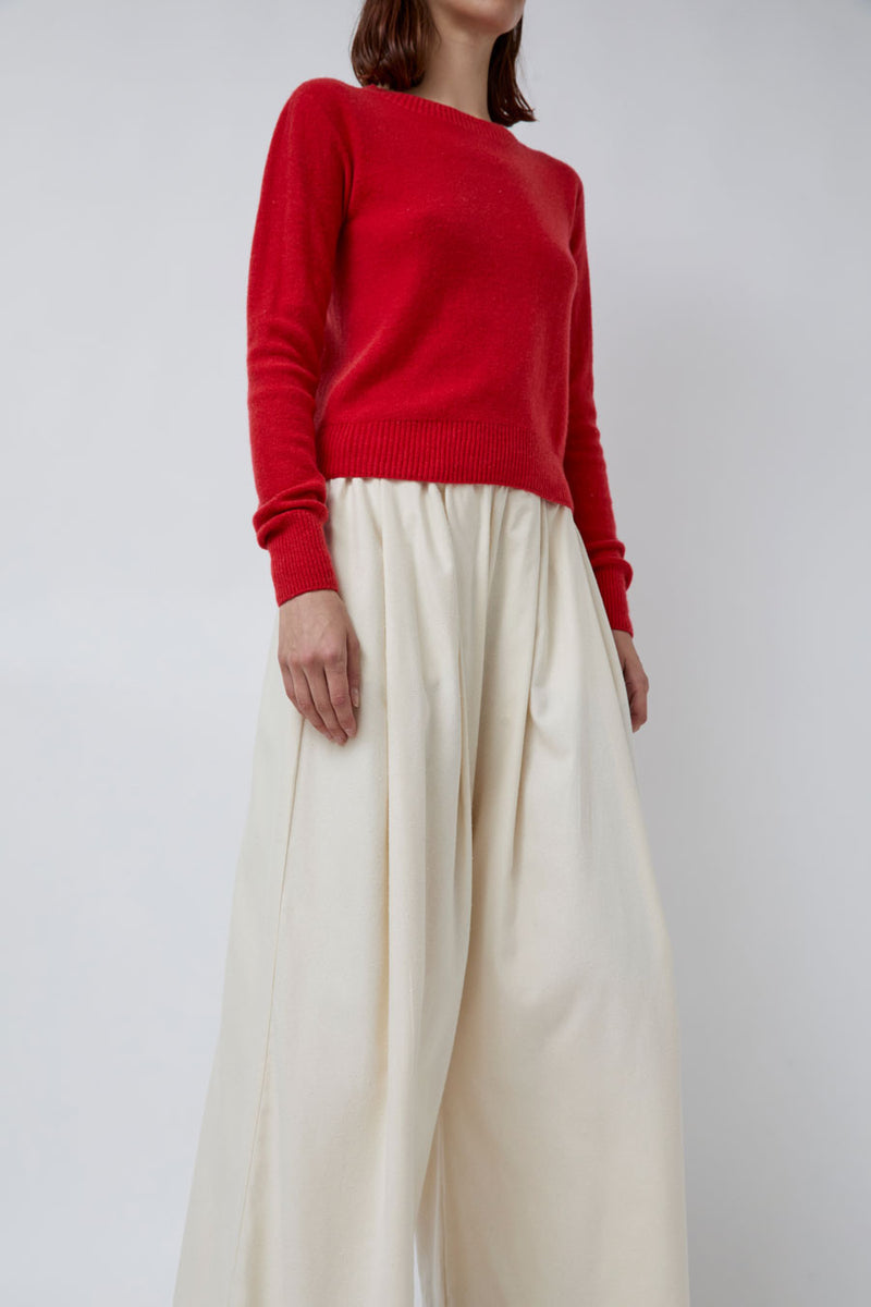 Baserange Tier Sweater in Melograno Red