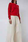 Baserange Tier Sweater in Melograno Red