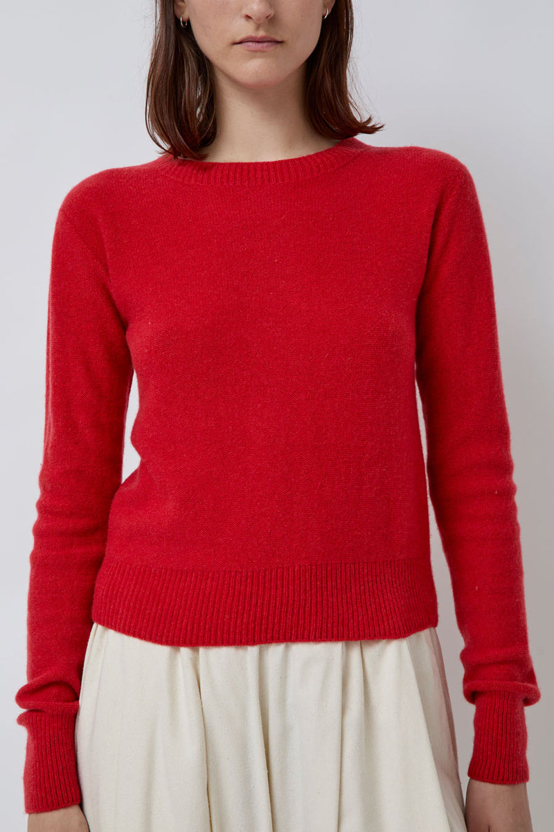 Baserange Tier Sweater in Melograno Red