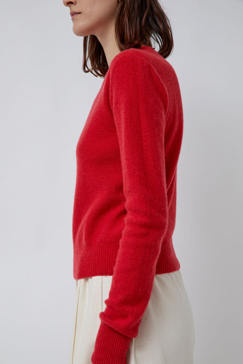 Baserange Tier Sweater in Melograno Red