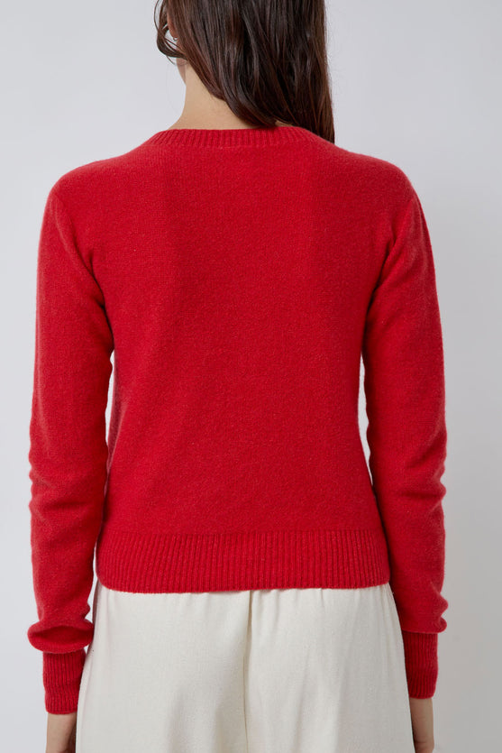 Baserange Tier Sweater in Melograno Red