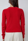 Baserange Tier Sweater in Melograno Red
