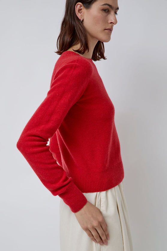 Baserange Tier Sweater in Melograno Red