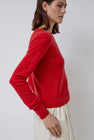 Baserange Tier Sweater in Melograno Red