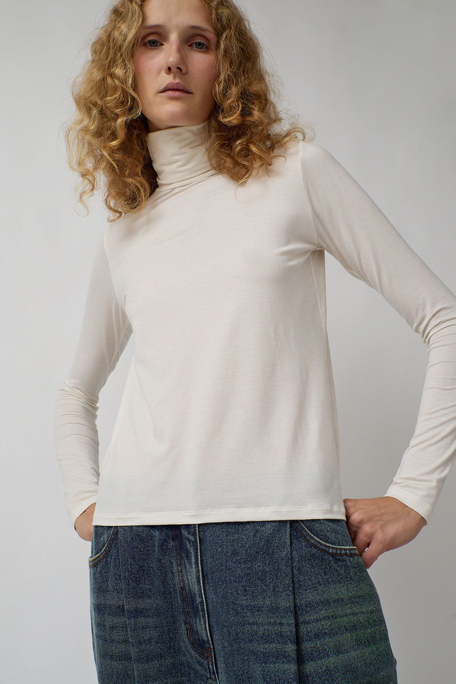 Baserange Turtleneck in Undyed