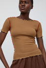 Baserange Vein Tee Shirt in Alamillo Brown