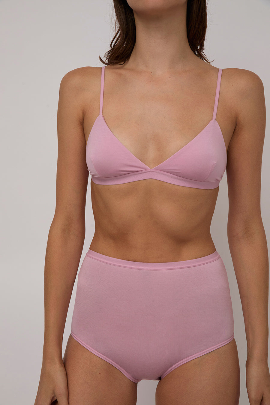Baserange Highwaist Bell Pant in Doro Pink
