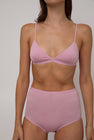 Baserange Highwaist Bell Pant in Doro Pink