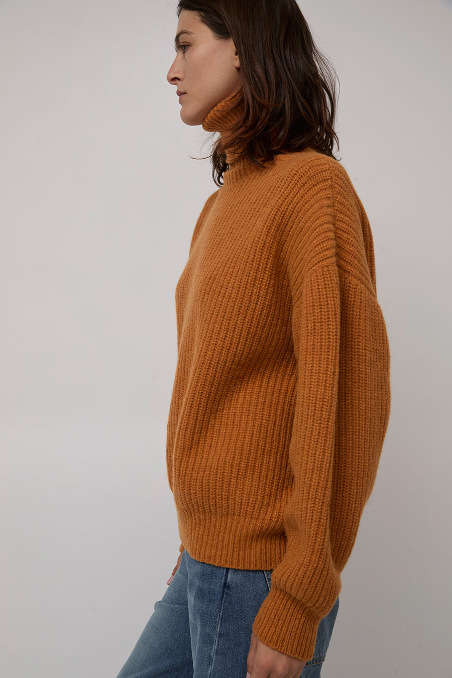 Baserange Mea Turtleneck in Clair Orange