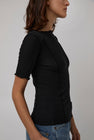 Baserange Omato Short Sleeve Top in Black