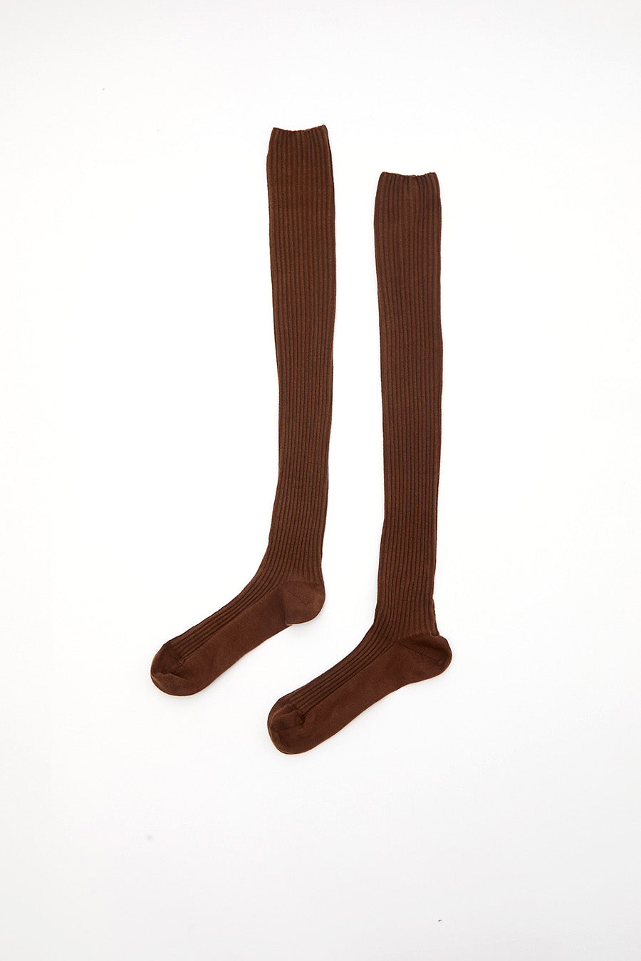 Baserange Overknee Socks in Brown