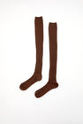 Baserange Overknee Socks in Brown