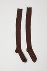 Baserange Overknee Socks in Orta Brown