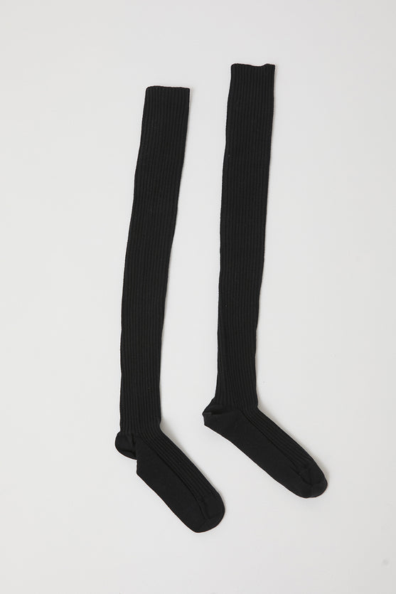 Baserange Overknee Socks in Black
