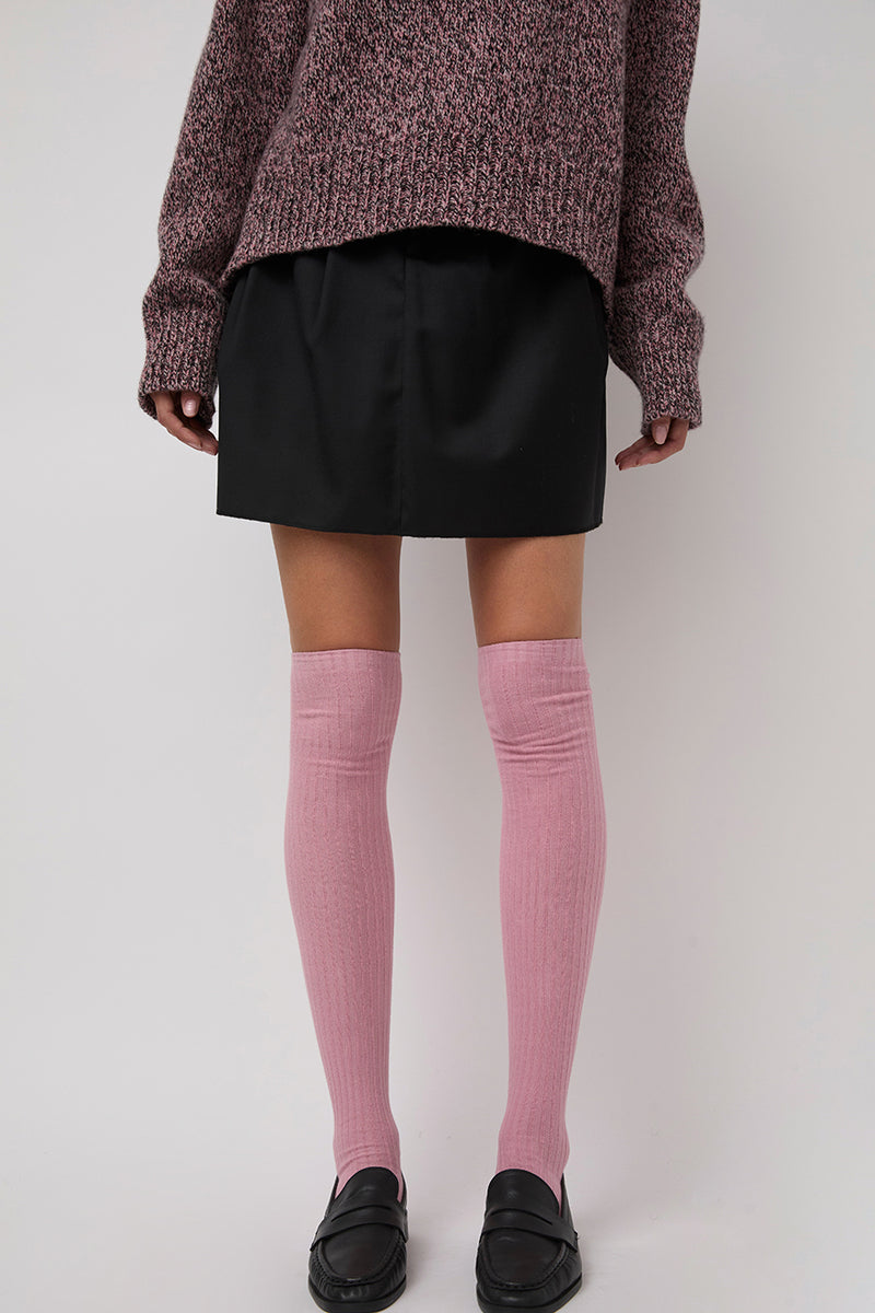 Baserange Overknee Socks in Vie Pink