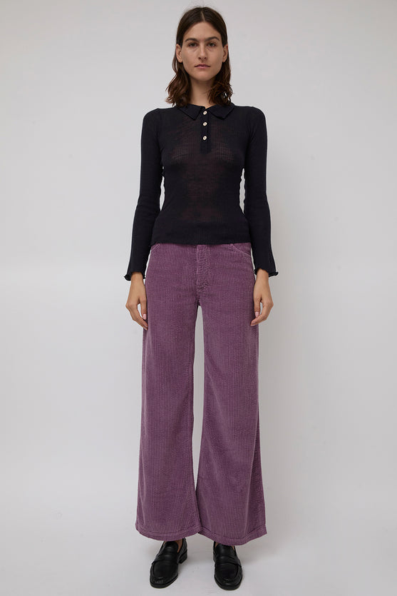 Baserange Tajo Wide Pants in Cue Purple