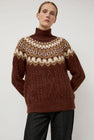 Batoner Nordic Mohair Turtleneck in Brown