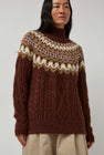 Batoner Nordic Mohair Turtleneck in Brown