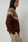 Batoner Nordic Mohair Turtleneck in Brown