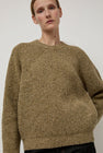 Batoner Tweed Signature Crewneck in Olive