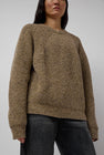 Batoner Tweed Signature Crewneck in Olive