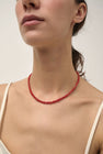 Beatriz Palacios Chain Necklace in Red
