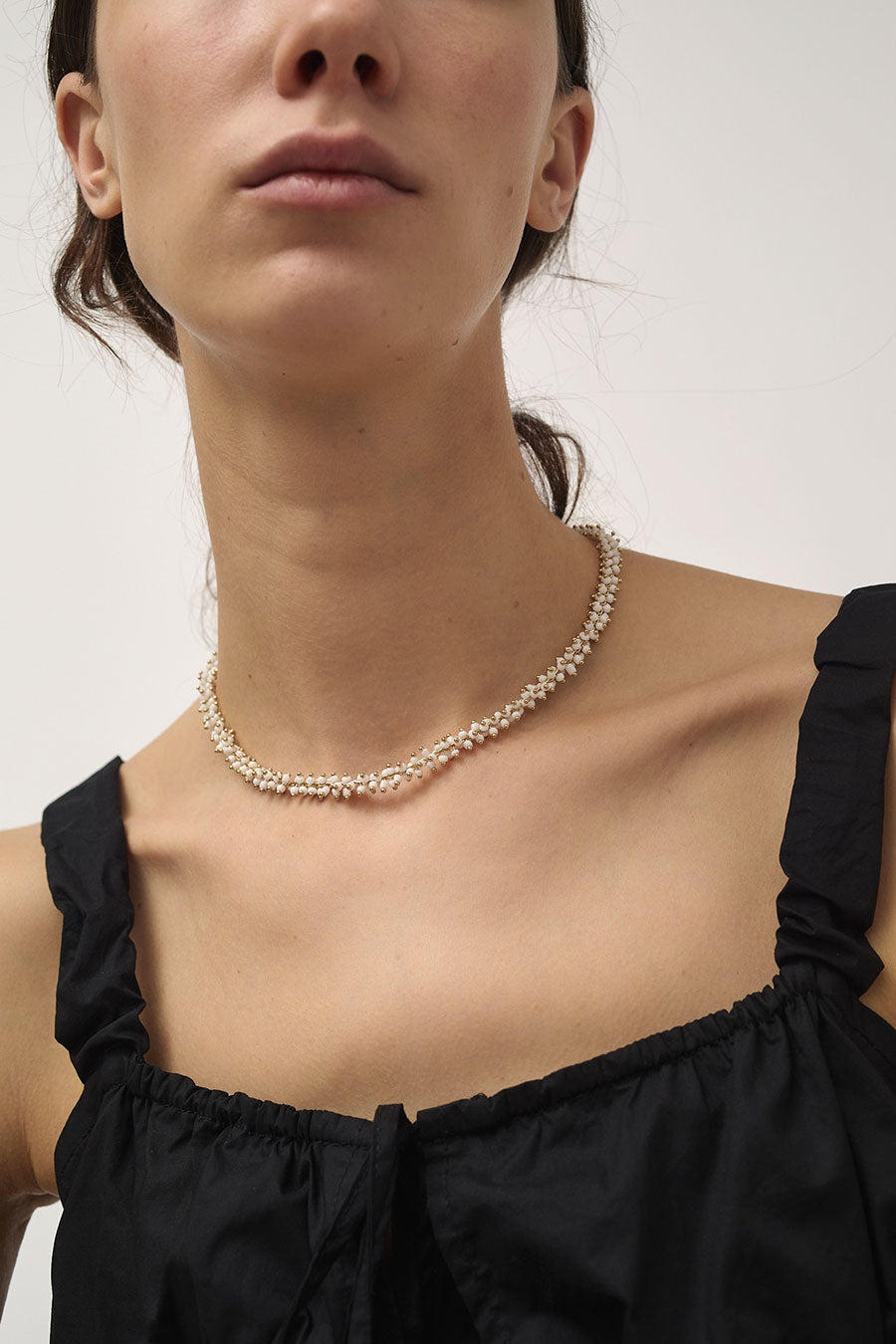 Beatriz Palacios Chain Necklace in White