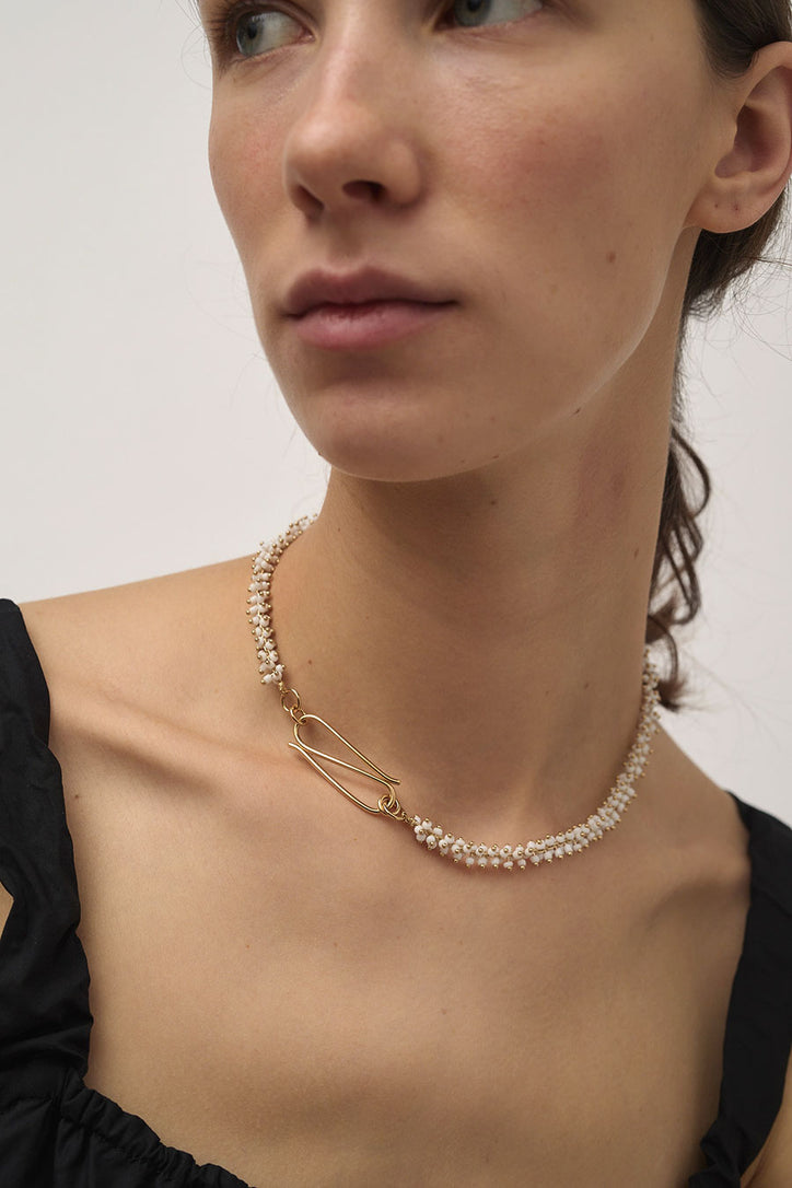 Beatriz Palacios Chain Necklace in White