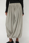 Black Crane Double Layered Drapy Skirt in Limestone