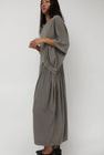 Black Crane Greek Dress in Dark Stone