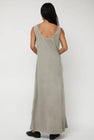 Black Crane Maxi Dress in Limestone