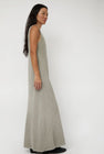 Black Crane Maxi Dress in Limestone