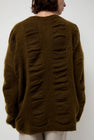 Black Crane Waterfall Sweater in Dark Olive