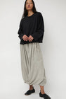 Black Crane Wide Long Sleeve Tee in Black
