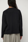 Black Crane Wide Long Sleeve Tee in Black