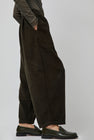 Black Crane Wide Pants in Dark Forest
