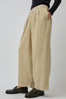 Black Crane Wide Pants in Ivory