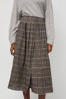 Boboutic A Quadretti Skirt in Brown and Avio Mix