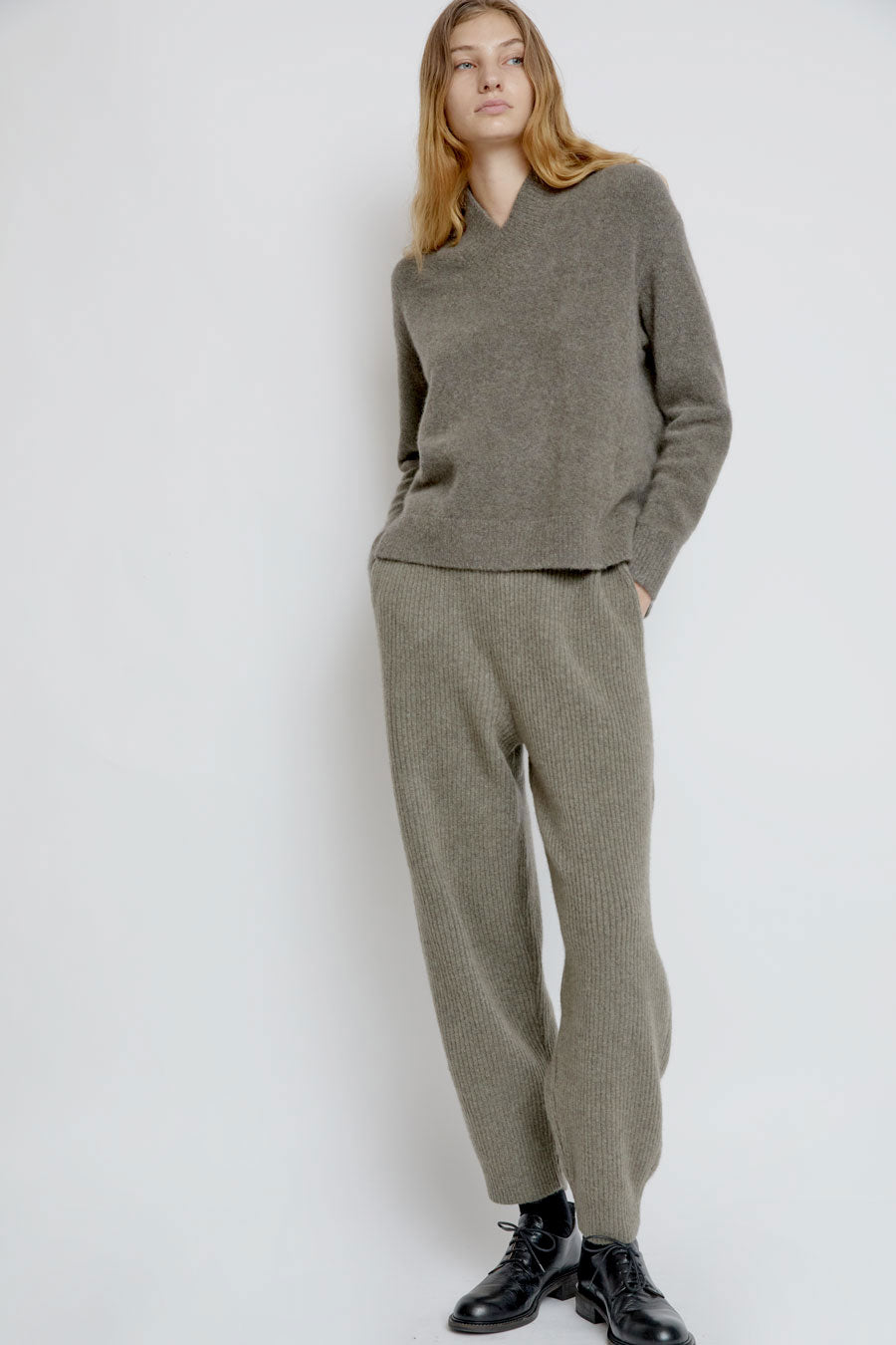 Boboutic Gemini Ribbed Pants in Lichen